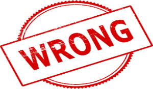 Wrong